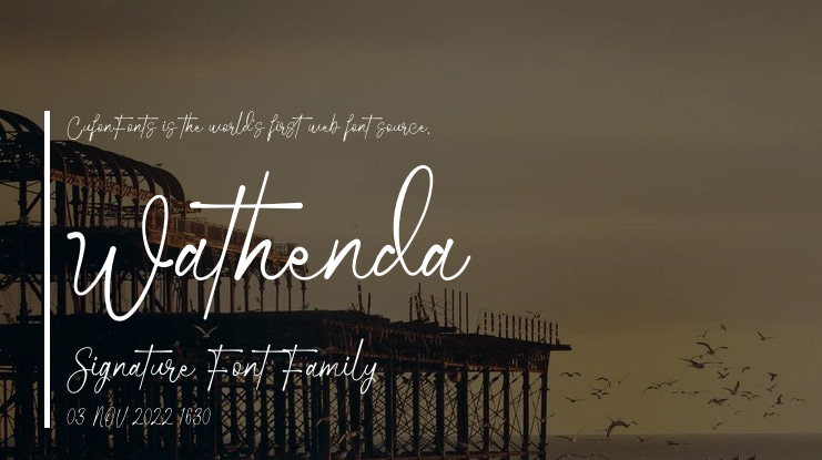 Wathenda Signature Font Family