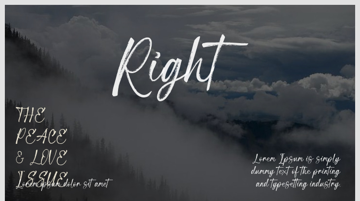 Right Font