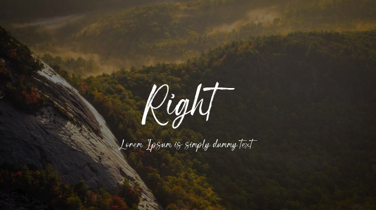 Right Font