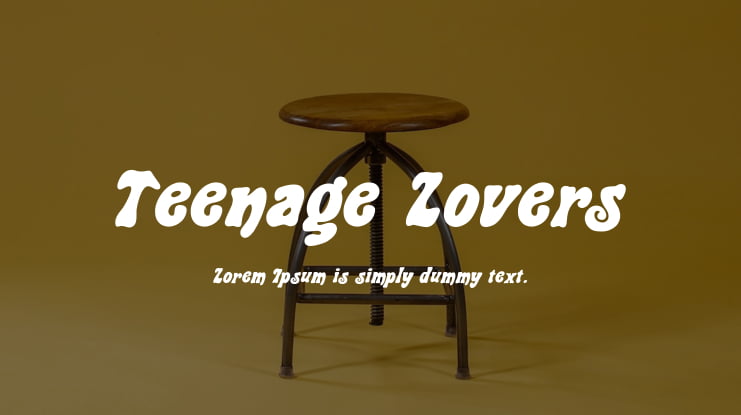 Teenage Lovers Font