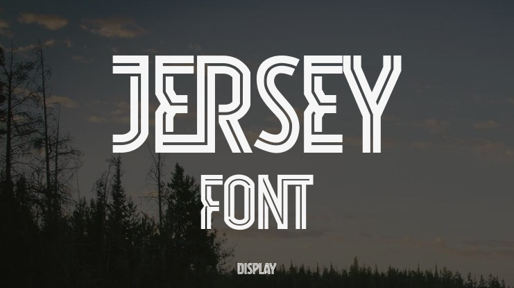 Jersey Font