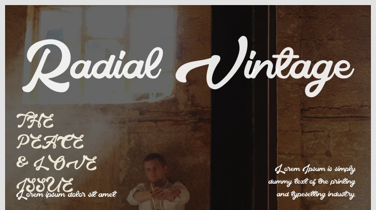 Radial Vintage Font