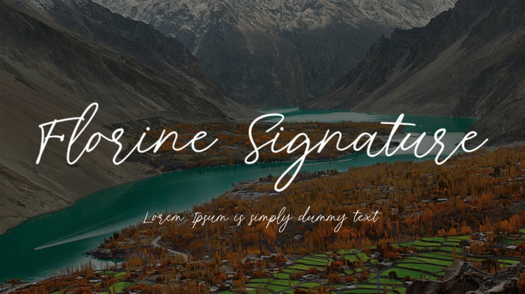 Florine Signature Font