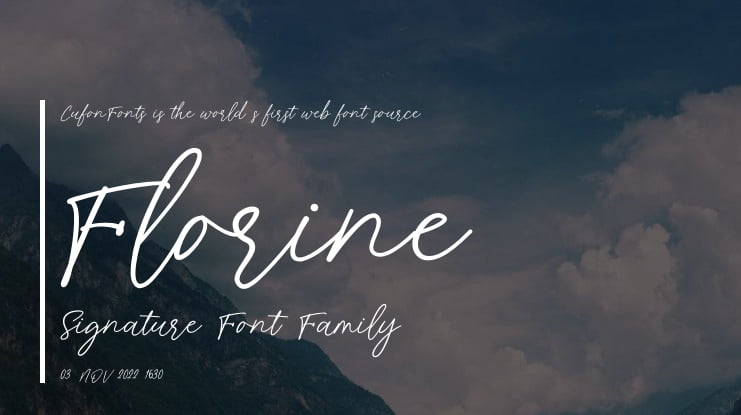 Florine Signature Font