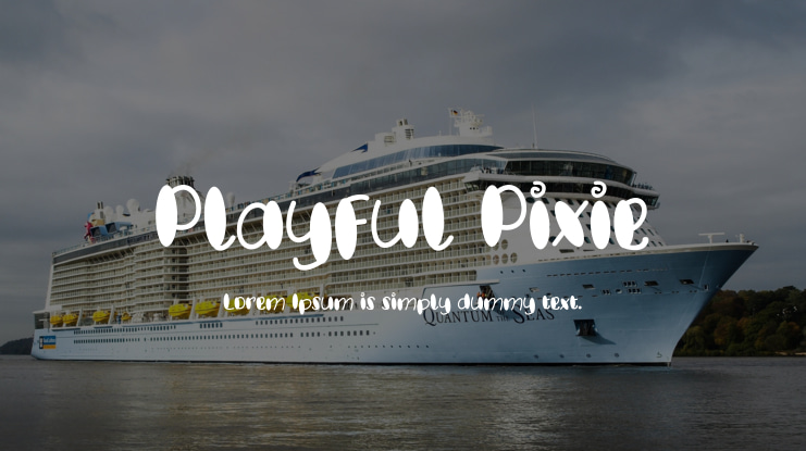 Playful Pixie Font