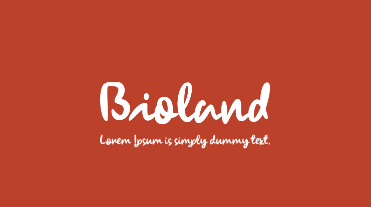 Bioland Font