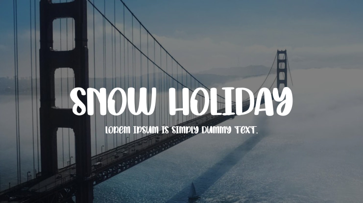 Snow Holiday Font