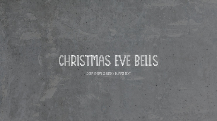 Christmas Eve Bells Font