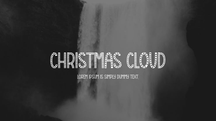 Christmas Cloud Font