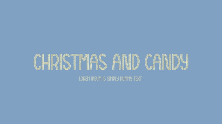 Christmas And Candy Font