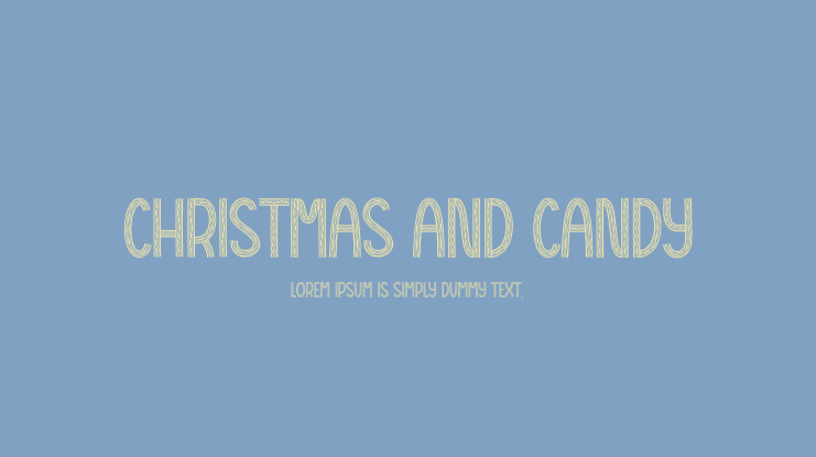 Christmas And Candy Font