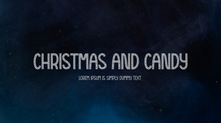 Christmas And Candy Font
