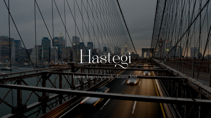 Hastegi Font