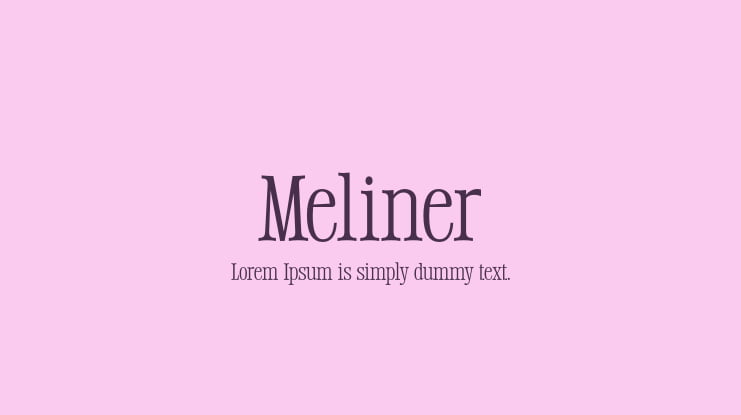 Meliner Font