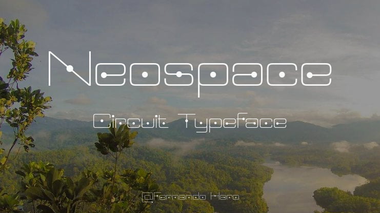 Neospace Circuit Font