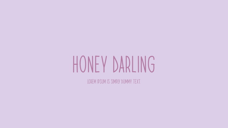 Honey Darling Font