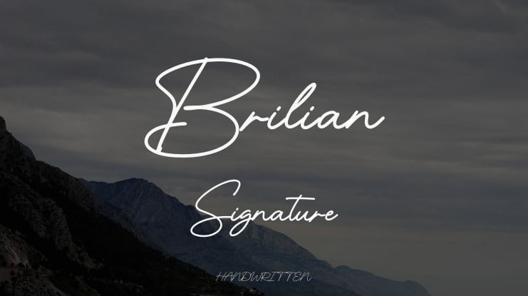 Brilian Signature Font