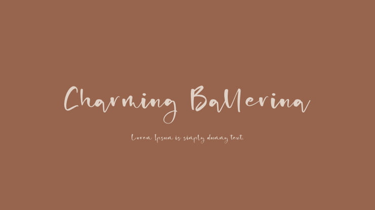 Charming Ballerina Font