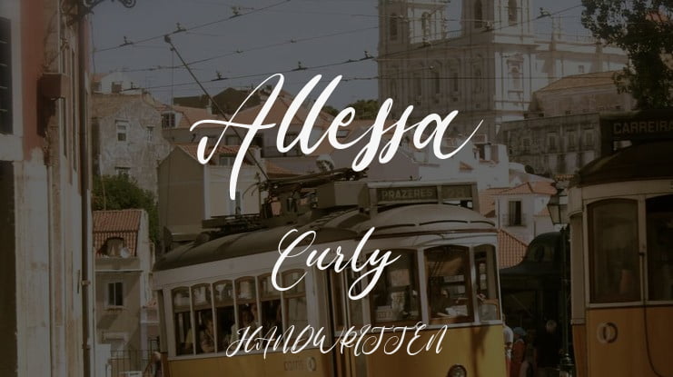 Allessa Curly Font