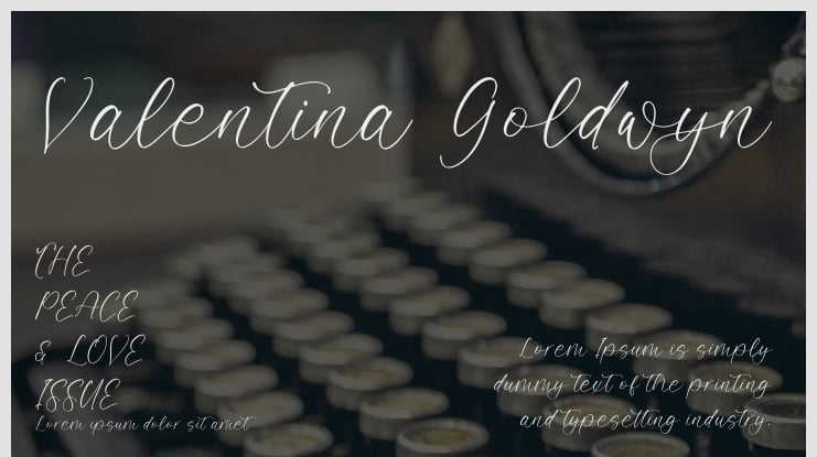 Valentina Goldwyn Font