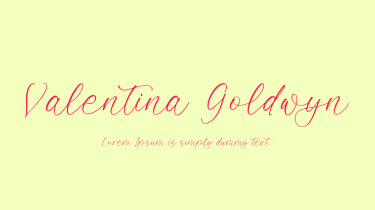 Valentina Goldwyn Font