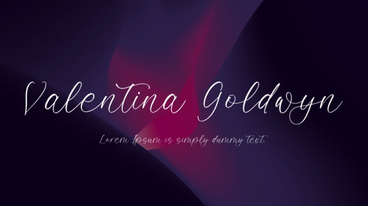 Valentina Goldwyn Font