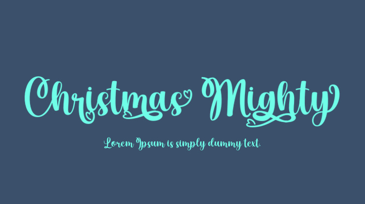 Christmas Mighty Font