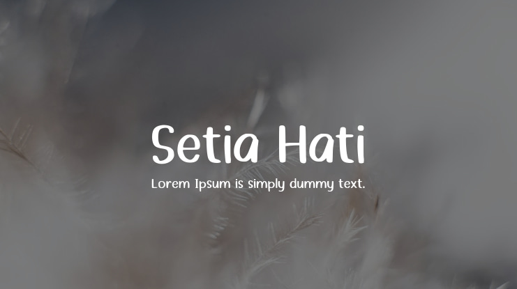 Setia Hati Font