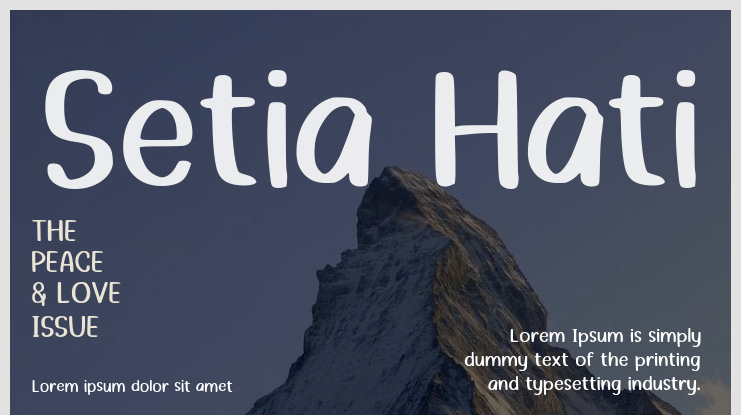 Setia Hati Font