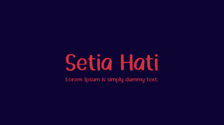 Setia Hati Font