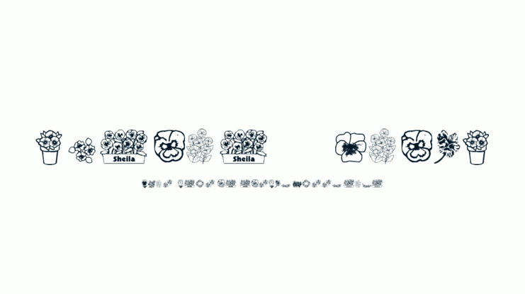 Pansies 4 Sheila Font