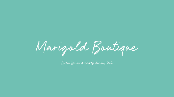 Marigold Boutique Font
