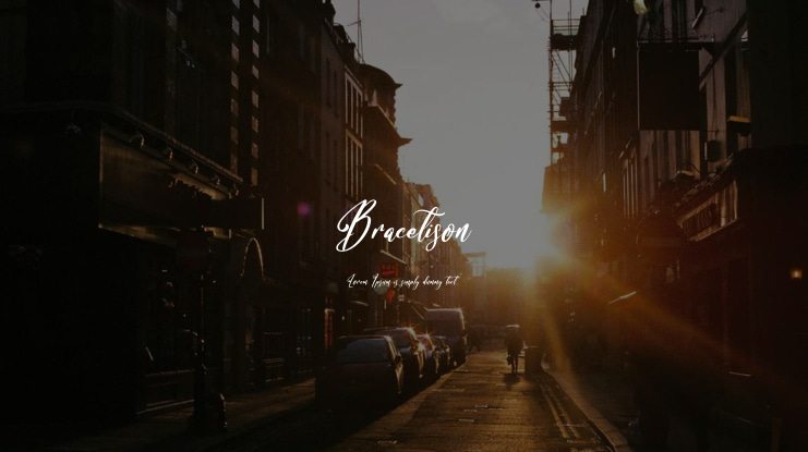 Bracetison Font