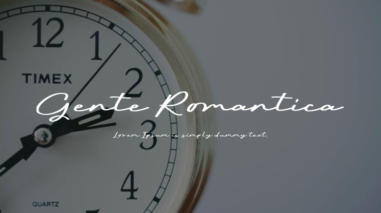 Gente Romantica Font