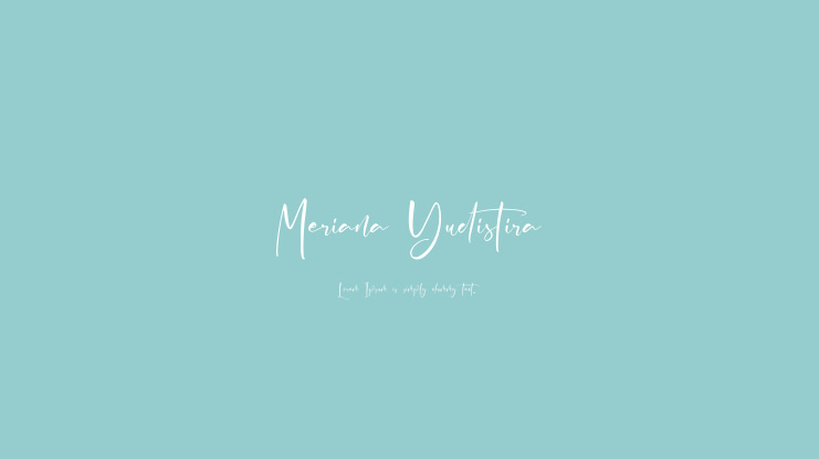 Meriana Yudistira Font