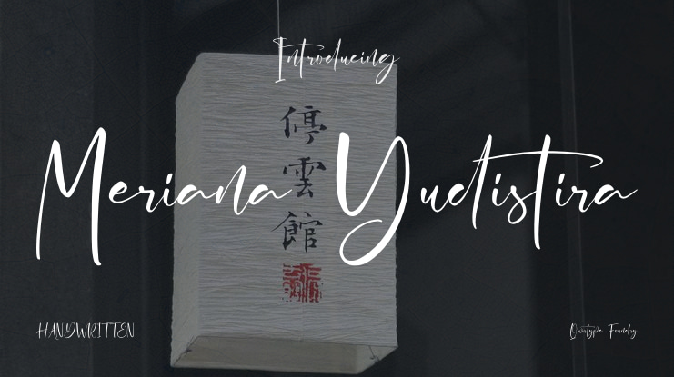 Meriana Yudistira Font