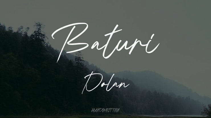 Baturi Dolan Font