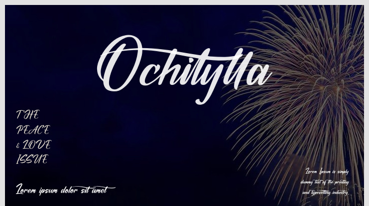 Ochitylla Font