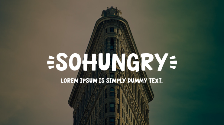 Sohungry Font