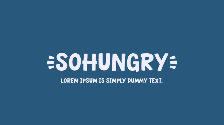 Sohungry Font