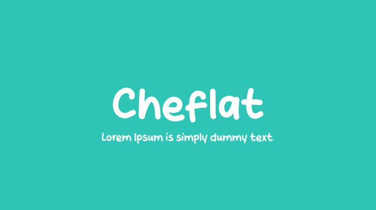 Cheflat Font
