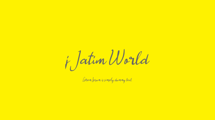 j Jatim World Font