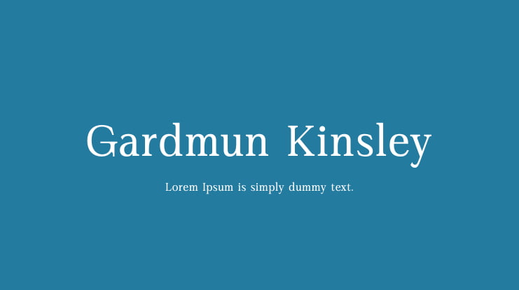 Gardmun Kinsley Font