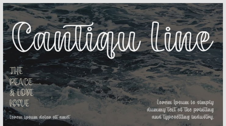 Cantiqu Line Font Family