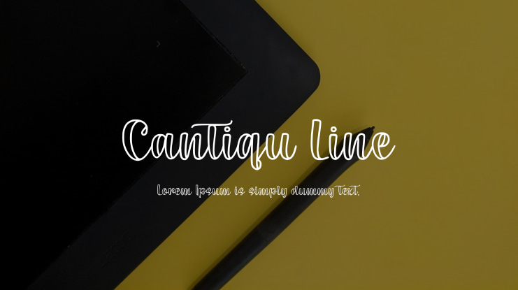 Cantiqu Line Font Family
