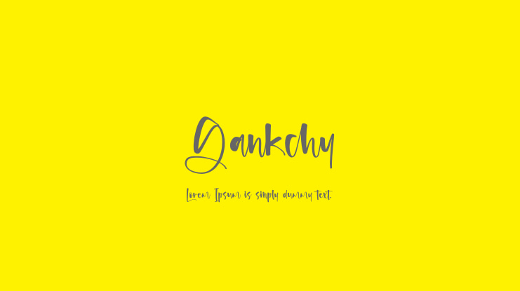 Gankchy Font