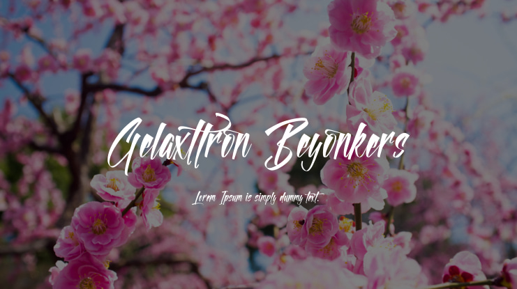 Gelaxttron Beyonkers Font