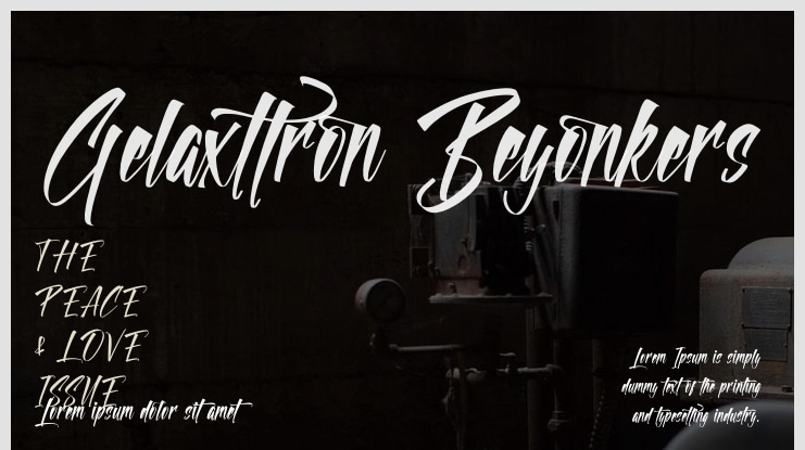 Gelaxttron Beyonkers Font