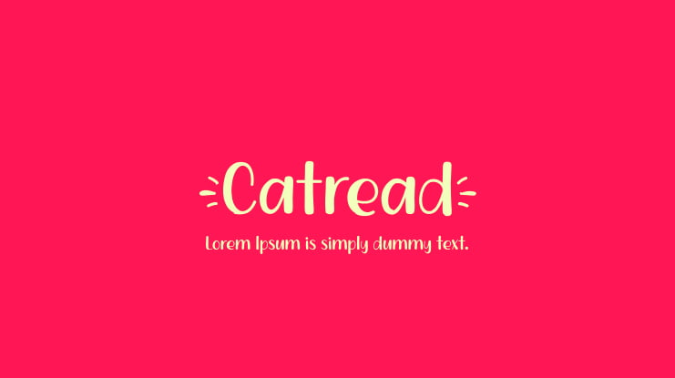 Catread Font