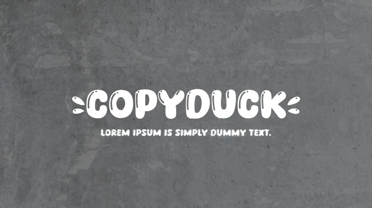 Copyduck Font